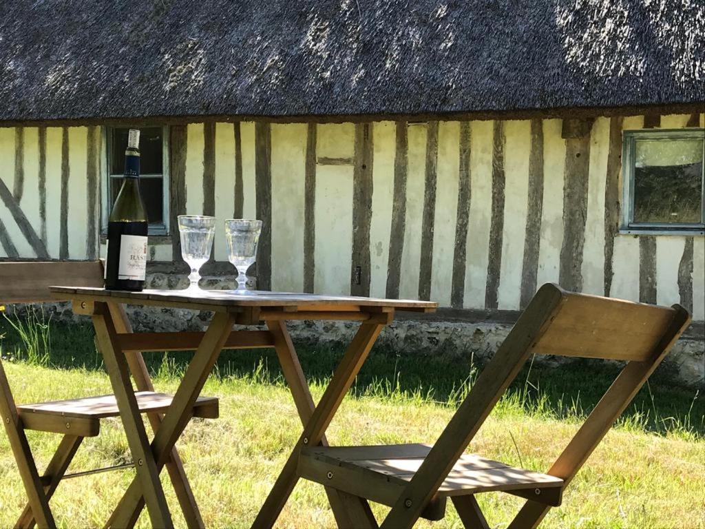 Chaumière aux portes d'Honfleur Manneville-la-Raoult Extérieur photo