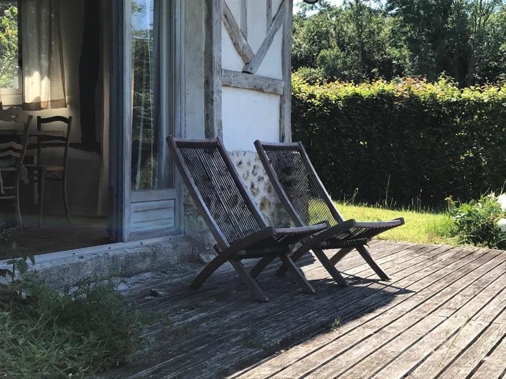 Chaumière aux portes d'Honfleur Manneville-la-Raoult Extérieur photo